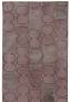 Judy Ross Hand-Knotted Custom Wool Tabla Outlined Rug mulberry/cement/raisin